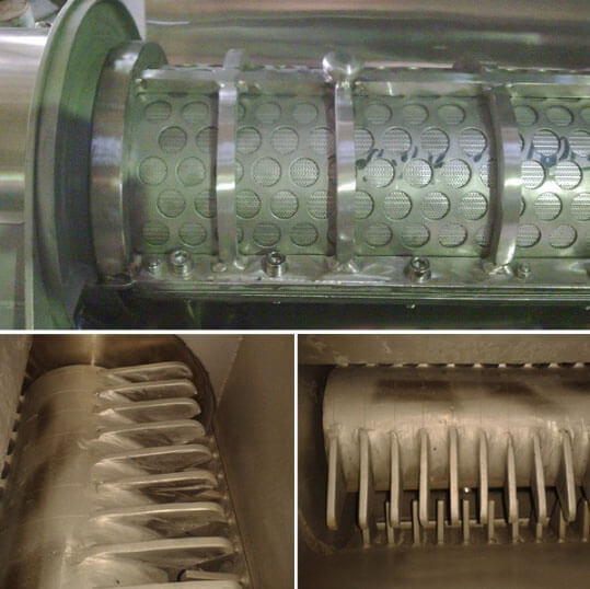 inner structure of sprial juice making machine